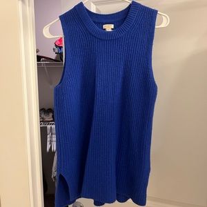 J Crew Blue Sweater Vest